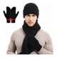 thumbnail image 1 of 3 Conjunto Gorro Bufanda Guantes Frío Tejido Lana Unisex, 1 of 8