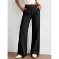 thumbnail image 3 of BTFBM Womens Dress Pants Wide Leg Trousers Pockets | High Waisted Long Business Casual Slacks Fall Fashion, 3 of 9