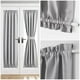thumbnail image 3 of Cortina opaca para puerta francesa con luz lateral, aislante térmico, tratamiento de ventana que bloquea la luz, para puerta de vidrio estrecha, con bolsillo para barra y abrazadera, 1 panel, 3 of 8