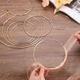 thumbnail image 4 of MECCANIXITY 4 Pcs Dream Catcher Rings,Metal Craft Hoops Floral Hoops 8 Inch Macrame Hoops Rings for DIY Crafts Wreath Making Supplies Plant Hangers,Gold, 4 of 7