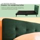 thumbnail image 2 of Cama Matrimonial Roomi con Cabecera Tapizada Color Verde, 2 of 5