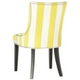 thumbnail image 5 of SAFAVIEH Lester 19" H Contemporary Glam Dining Chair, Yellow/White/Espresso, Set of 2, 5 of 10