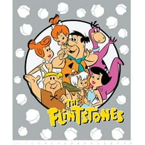 Flintstones Characters 100% Cotton Fabric Panel