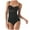 Black, variant on Odeerbi Shapewear for Women Tummy Control Solid Color 2025 Fashion Bodysuit Chest Cushion Comfortable Out Bra Underwear Black