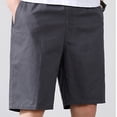 thumbnail image 6 of FRSASU Men's 10” Lightweight Ripstop Stretch Cotton Cargo Shorts Dark Gray, 6 of 8