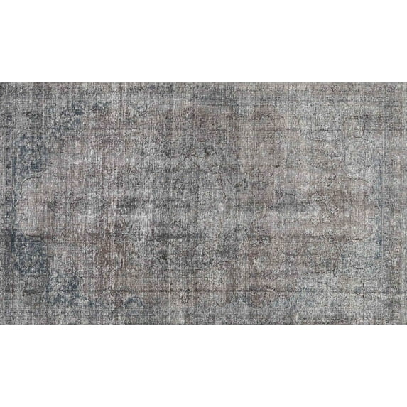 Ahgly Company Machine Washable Indoor Rectangle Traditional Dark Goldray Area Rugs, 3' x 5'