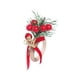 thumbnail image 4 of Servilletas navideñas hechas a mano para decorar la mesa con broche rojo en forma de cono. Carta, 4 of 9