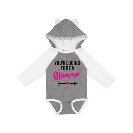 

Inktastic You re Going to Be a Glamma Gift Baby Boy or Baby Girl Long Sleeve Bodysuit