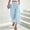 Light Blue, variant on Sevevn Women's Cropped Casual Wide Leg Palazzo Pants Elastic Waisted Flowy Trousers with Pockets