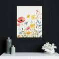 thumbnail image 4 of Nawypu Flowers Canvas Prints Wall Art Decor Watercolor Modern Artwork Yellow White Red Wildflower Pictures Framed Floral Paintings for Bathroom Living Room Bedroom Office Kitchen 16x20 inch, 4 of 4