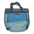 thumbnail image 3 of Milageto Mesh Beach Tote Bag Casual Travel Cosmetic Bag for Camping Bathroom Vacation Blue, 3 of 8