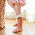 thumbnail image 4 of Spazoro Toddler Girls Boys Socks, Cute Print Cotton Lace Warm Mid Tube Socks for Child Kids Girls Orange Size 1 T, 4 of 4