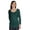 Dark Green, variant on Womens Basic U-neck T-shirt Full Sleeve Summer Long Tee Workout Top