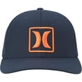 thumbnail image 2 of Hurley Men's Hat Reflect Icon Embroidered Stretch Flex Fit Cap (Large/X-Large, Obsidian (Navy)), 2 of 5