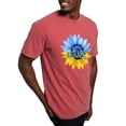 thumbnail image 4 of CafePress - Pray For Ukraine Blue And Yellow Sunflower T Shirt - Mens Comfort Colors Shirt, 4 of 5