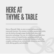 Thyme & Table 12-Piece Ceramic Non-Stick Cookware Set, Signature Collection, Non-Toxic Pots and Pans Set - Black Rainbow