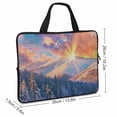 thumbnail image 2 of Werpe Snow Mountain Sunset Laptop Handle Bag Diving Fabric Computer Protect Case 13inch, 2 of 5