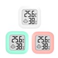thumbnail image 1 of Mini LCD Termómetro digital para interiores Higrómetro 3 piezas Indicador de nivel de termohigrómetro Blanco, rosa, azul TUNC Sencillez, 1 of 5