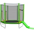 thumbnail image 5 of 7FT Trampoline for Kids with Safety Enclosure Net, Slide and Ladder, Easy Assembly Round Outdoor Recreational Trampoline, 5 of 9