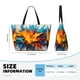 thumbnail image 4 of Fotbe Colorful Paint Print Bolsa de Viaje para Playa - Resistente al Agua, Bolsa Tote de Gran Capacidad y Ligera con 7 Bolsillos para Mujeres y Hombres, 4 of 7