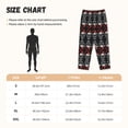 thumbnail image 3 of Vsdgher Skull santa hat Women’s Womens Pajama Pants, Lounge Wide Leg PantsLounge Pants,Sleep Bottoms, Lounge for Women-Large, 3 of 6