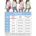 thumbnail image 3 of Spencer Womens Tie-Dye Printed Gradient Pocket Front T-Shirts V Neck Short Sleeve Casual Tunic Blouse Tops (XL, Purple), 3 of 8