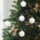 thumbnail image 1 of 6CM Flocked Christmas Balls Hanging Balls Glitter Plastic Balls Christmas Tree Ornament Set Of Four, 1 of 6