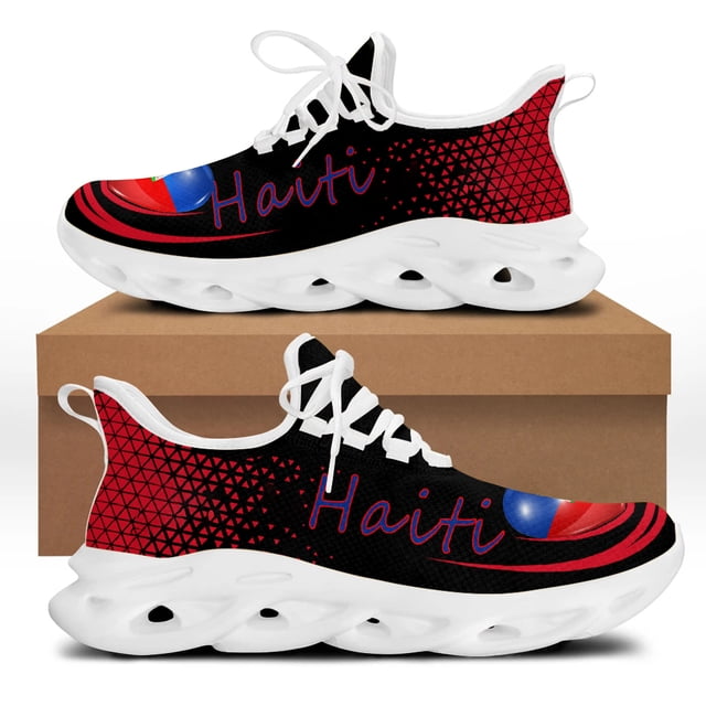 Zapatillas deportivas de moda para hombre con bandera de Eritrea, Jamaica, Congo y Haití, zapatos casuales con cordones, calzado ligero para caminar, zapatillas para hombre