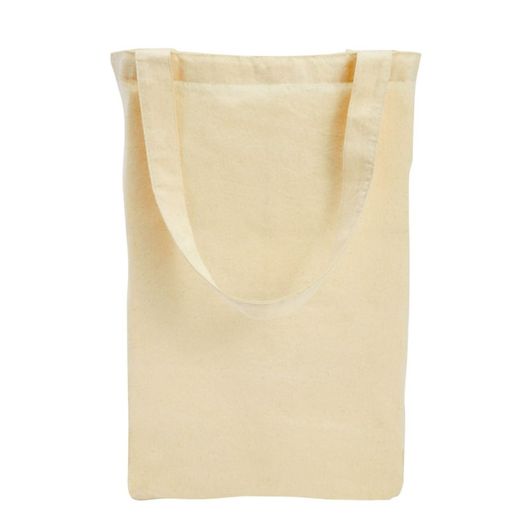 3 Blank Natural Beige Color Canvas Tote Bags Plain Bag Canvas Eco