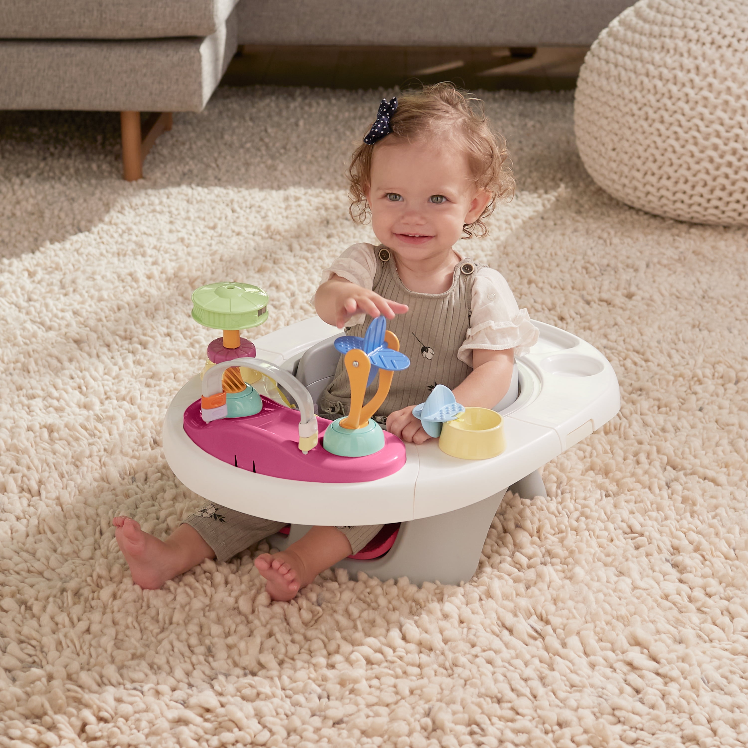 サマーセール！ボビングヘッド4点セット！ Summer 4-in-1 SuperSeat 360 Booster Seat, Pink, Unisex