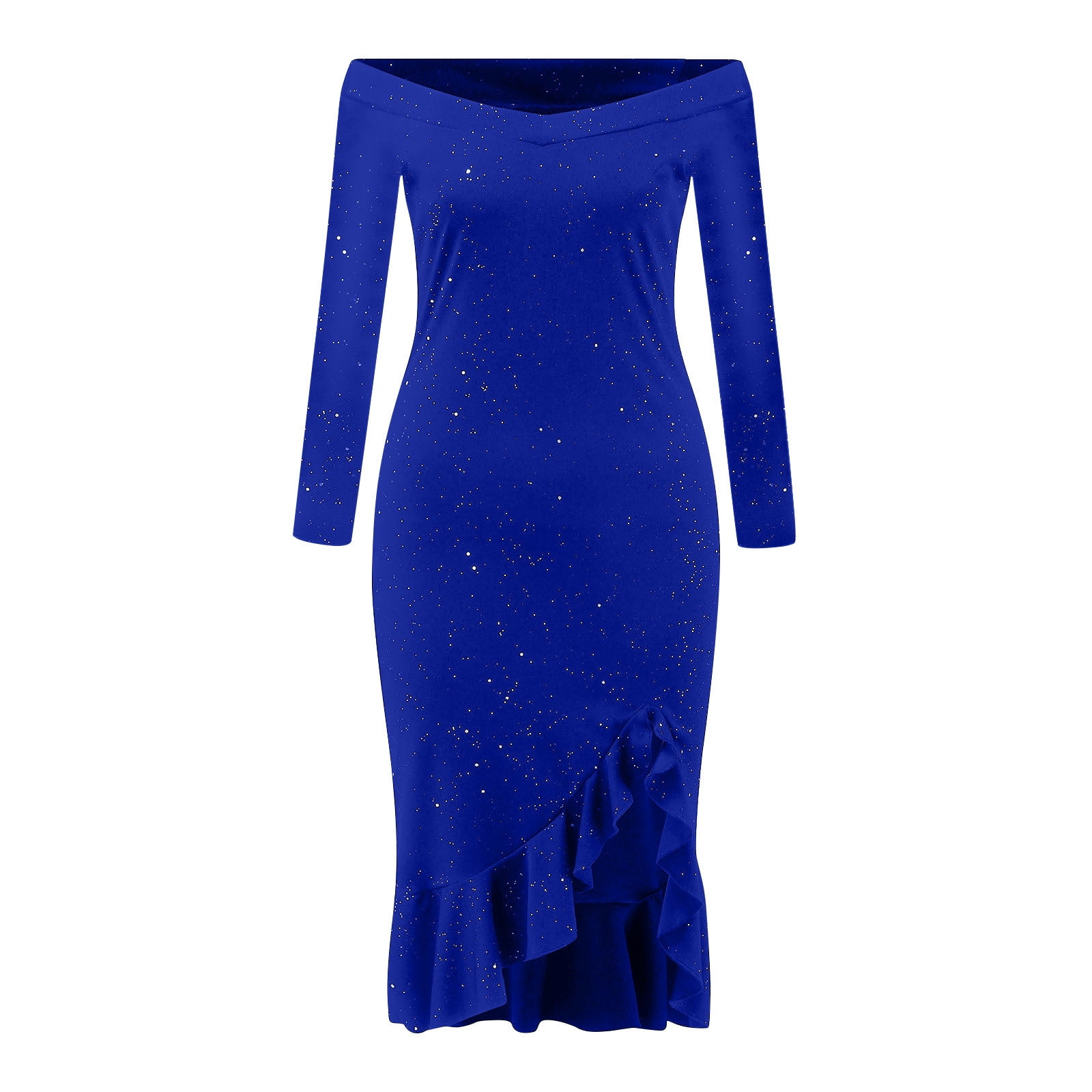 Hvyesh Plus Size Prom Dresses Womens Sequin Dress Sparkly Glitter