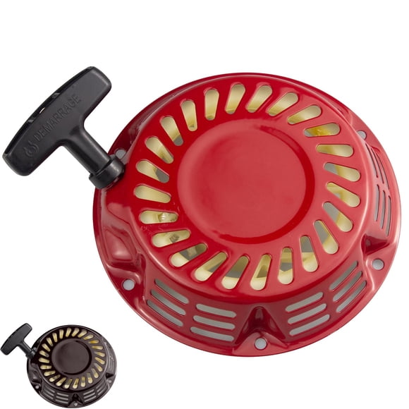Pull Start Recoil Starter Replacement Parts Fits for 5.5HP 6.5HP KT-196cc TrailMaster Mini XRS 163cc 80T Shark 212CC Motovox MBX20 Predator Coleman BT200X CT200U Bike. (Red) -