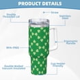 thumbnail image 5 of Lsque St Patrick's Day Pattern 40 OZ Ice Bully Cup with Handle and Straw, Double Wall Stainless Steel Tumbler Travel Coffee Cup with Lid for Christmas Present, 5 of 8