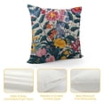 thumbnail image 4 of Orinice Floral Home Decorative Throw Pillow Cover Cushion Case, Multicolor Florals and Leaves Decoration Outside Pillowcase Sofa Couch Decor  White, 4 of 5