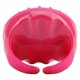 thumbnail image 2 of Champú de silicona redondo cepillo de masaje de ducha cepillo de limpieza de baño suave masaje del cuero cabelludo rosa rojo, 2 of 8