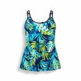 thumbnail image 4 of HUAXUN Women's Tankini Swimsuits Flowy Tankini Tops Only,Modest Bathing Suit Loose Fit Swimsuit Swim Tops(Sky Blue,S), 4 of 5