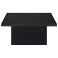 thumbnail image 3 of Pemberly Row Engineered Wood Square Cocktail Coffee Table in Black, 3 of 8