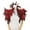 Red, variant on MoJoGo Women's Faux Feather Shawl Party Accessory Festival Holiday Gifts for Mardi Gras Multicolor Free Size