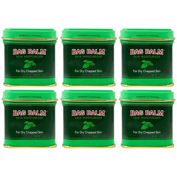 Bag Balm Original Moisturizing for Chapped & Irritated Skin 1 oz, 6-Pack