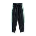 thumbnail image 6 of LYMAYTER Kids Boys Soft Long Trousers Youth Clashing Colours Sweat Pants for 5-12 Years Summer Drawstring Anti-Mosquito Pants, 6 of 9
