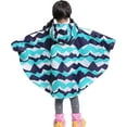 thumbnail image 2 of Children's Rain Cape Raincoat Rain Poncho Rain Jacket with Hood Waterproof Rain Cape for Boys and Girls 1-12 Years Old, 2 of 5