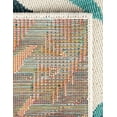 thumbnail image 6 of Unique Loom Outdoor Botanical Collection Area Rug - Sprig (5' 1" x 8' Rectangle Teal blue/Navy Blue), 6 of 9