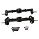 thumbnail image 5 of Juego de ejes de portal delantero y trasero para coche RC, accesorio ensamblado de repuesto con Negro, 5 of 9