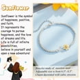thumbnail image 3 of Sunflower Gifts for Women Teen Girls, Sunflower Bracelets for Women, 3 of 7