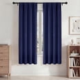 thumbnail image 1 of Blackout Cortinas, Cortinas Oscurecedoras de Habitación 42x72in Juego de 2 Paneles, Cortinas Blackout con Bolsillo para Barra para Recámara y Sala de Estar, Cortinas de Ventana con Aislamiento Térmic, 1 of 7