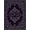 Purple, Pattern 5, variant on ODIKA 8'x10' Washable Area Rug Non-Shedding, Easy Care, Gothic Damask Motif Vintage Filigree Scroll Ornamental Horror Bat Refined for King Size Bedroom Under Bed, Master Suite