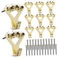 thumbnail image 6 of unbranded  20 Pcs Photo Frame Hook Scoops Small Grabber Reacher Tool Pour Spout Gator Golden, 6 of 8