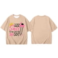 thumbnail image 4 of GDREDA Hauts pour Filles Mode Décontractée Imprimé Col Rond Manches Courtes T-Shirt Khaki, 8-9 Ans, 4 of 4