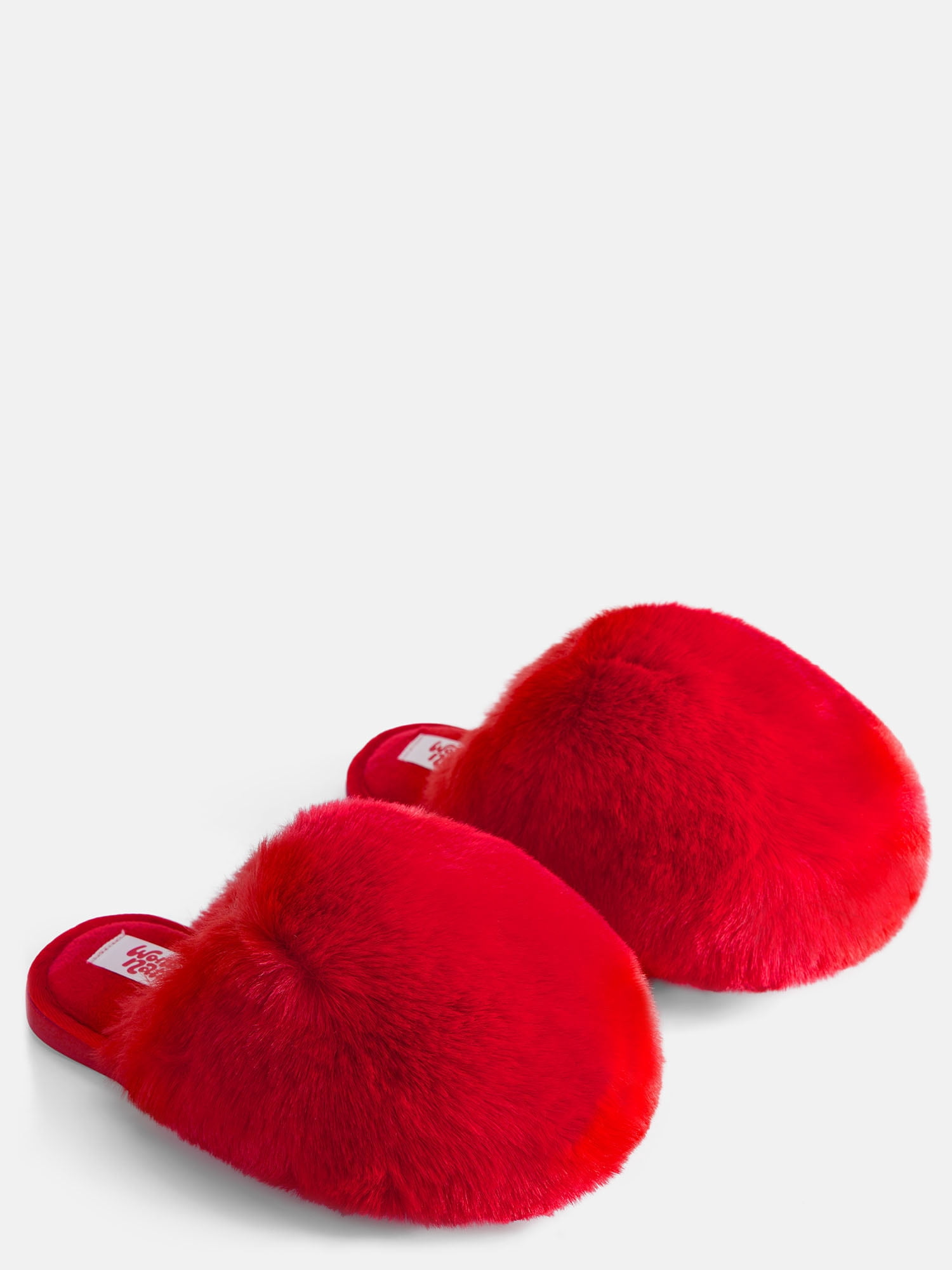 Wonder Nation Toddler, Little & Big Girls Faux Fur Puff Slippers