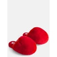 thumbnail image 2 of Wonder Nation Toddler, Little & Big Girls Faux Fur Puff Slippers, 2 of 6